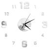 27inch Nordic Wall Clock Dining Restaurant Cafe Decorative Clocks Acrylic Mirror Wall Sticker Silent Quartz Watch Home Decor