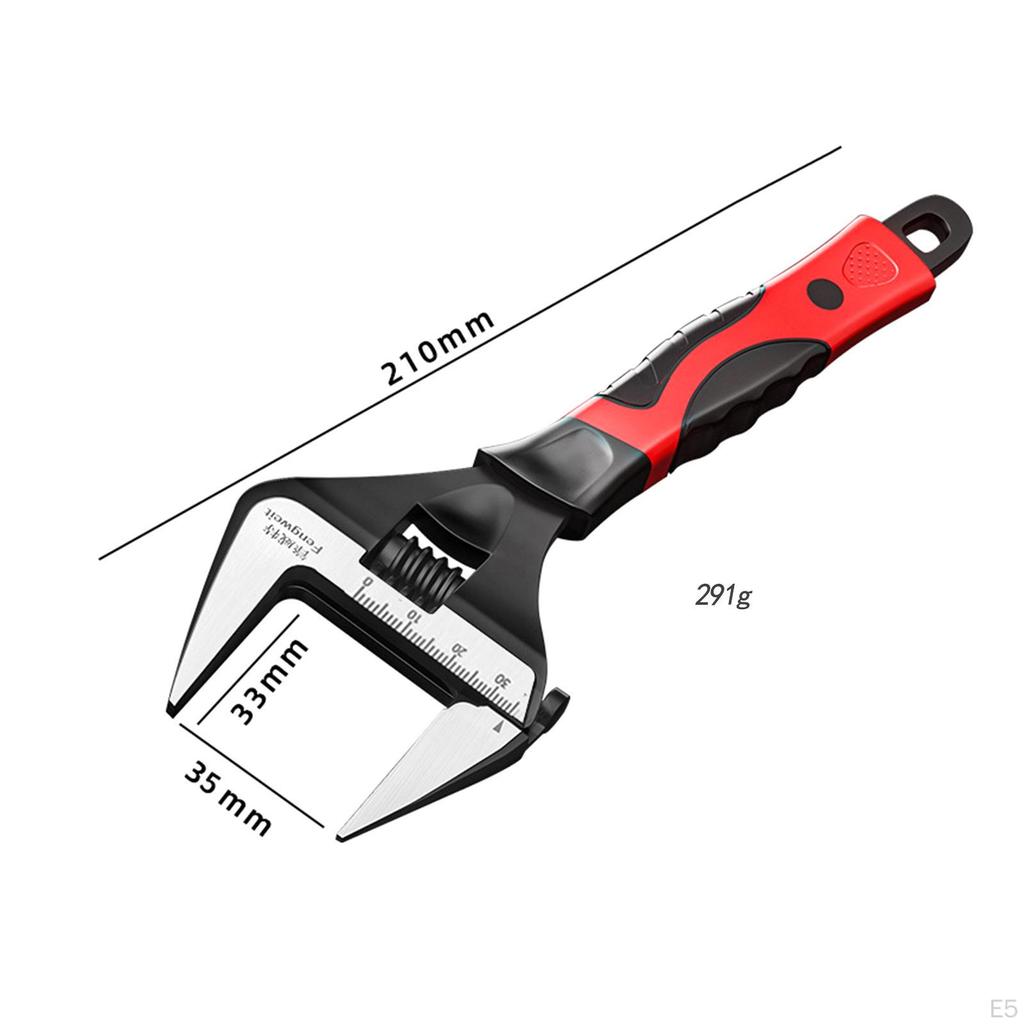 Heavy-Duty Adjustable Wrench for Plumbing and Home Improvement