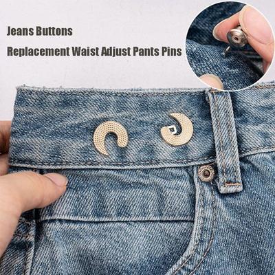 Fixed Jeans Buttons Waist Tightening Tool Pants Pins Fashionable Belt Buckles Dress Decoration