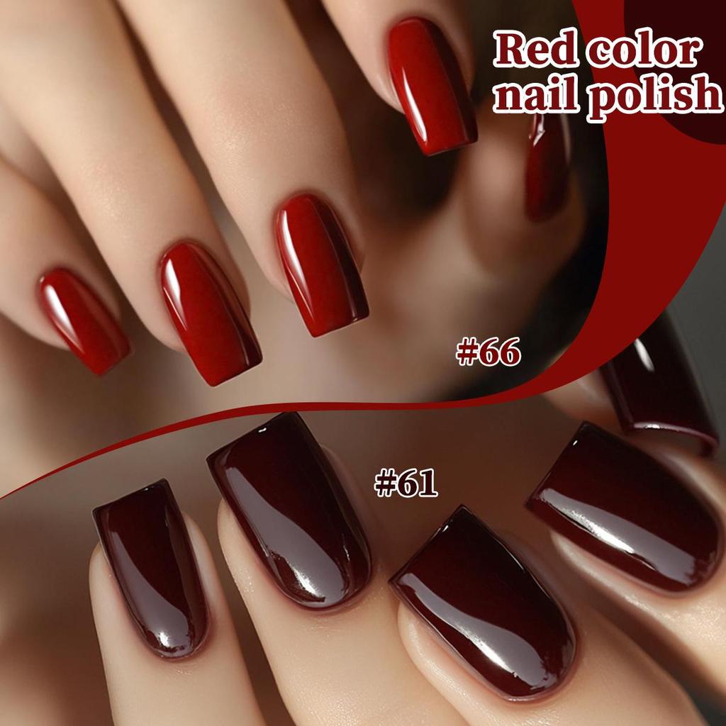 Ankela Red Series Cherry Wine Nail Gel 2025 - Professional Whitening Style for Nail Salons