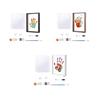 Familien-Handabdruck-Set Klar DIY-Kunstdruck Familien-Erinnerungsstück Geschenk Mit 4 Acrylplatten Baby-Hand- und Fußabdruck-Set