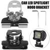 No Drill Hood Mount Bracket For LED Work Light Bar Universal Clamp Holder Ditch Pods Light For Car Truck SUV Offroad Accessories