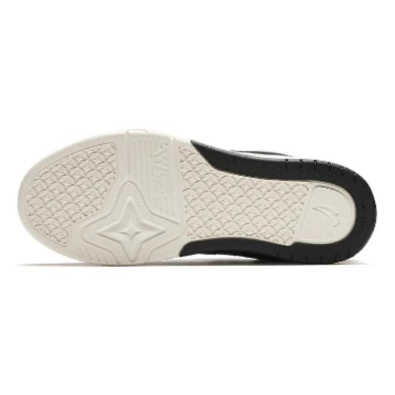 Anta AOJIE Cushioning Wear-Resistant Low-Top Skateboard Shoes Men's Black White Sneakers 112448040R-7