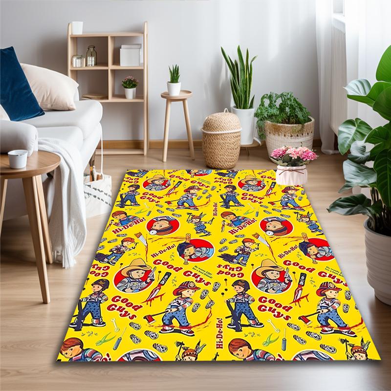 1pc Good Guys Rug, Comfortable Printed Home Area Carpet, Cozy Office Chair Rug