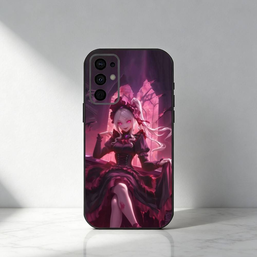 Anime O-Overlord  Phone Case For Samsung S25,S24,S21,S22,S23,S30,Ultra,S20,Plus,Fe,Note,5G Black Cover