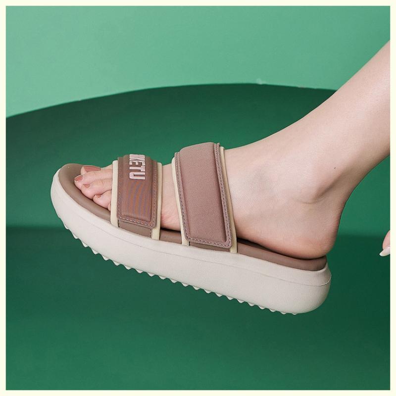New 2025 Spring And Summer Casual Comfortable Sole Large Size Comfortable Simple Thick Sole Sandals Breathable And Versatile