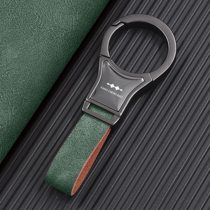 2025 New Model Fang Bao Leopard 5/8 Titanium Car Keychain Ring for Men & Women