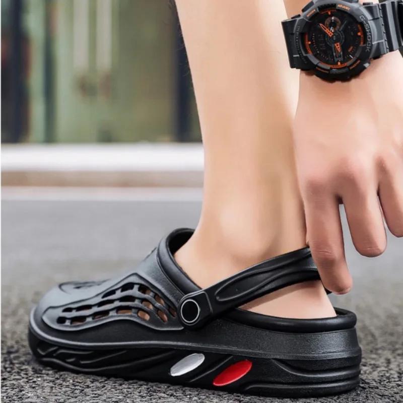 Mote Sommer Nye tøfler for menn Mote tresko for kvinner Lette EVA myke sålesandaler Utendørs sklisikre strandsklier par hjemmetøfler