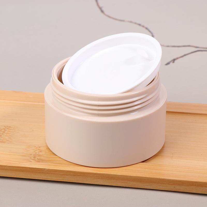 100G Empty Face Cream Jar With Spoon Frosted Plastic Lotion Bottle Mask Jar Cosmetic Packaging Container