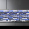 10 Pcs Bath Wall Stickers Home Decor Marble Pattern Tile Kitchen Bathroom Decorative