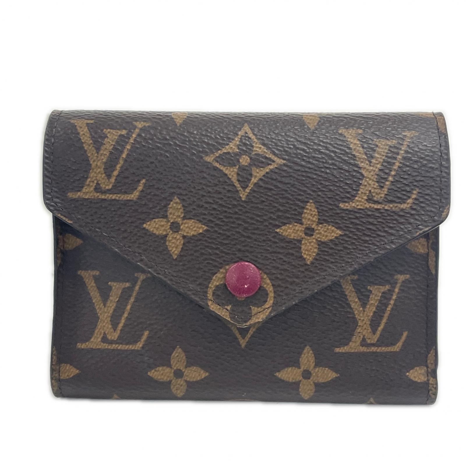 

LOUIS VUITTON Portefeuille Victorine M41938 Tri-fold wallet Brown Women used