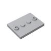 20pcsMOC Parts 88646 Plate Special 3 X 4 with 1 X 4 Center Studs Compatible Bricks DIY Assmble Building Blocks Particle Kid Toy