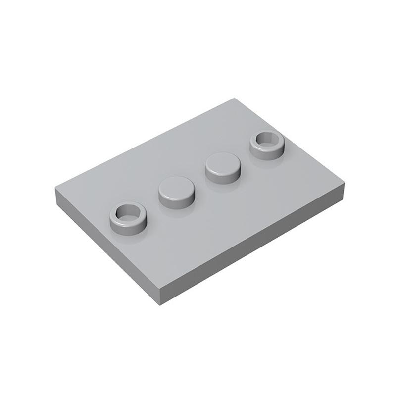

20pcsMOC Parts 88646 Plate Special 3 x 4 with 1 x 4 Center Studs Fits Bricks DIY Assmble Assembling Cubes Particle Kid Toy