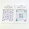 3D Rhinestone Face Gems Stickers, Flower Star Moon Shell Pearl, DIY Body Art for Party & Stage Makeup