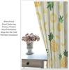 Pineapple Curtains, Pineapple in Pictogram Design Vintage Style Pattern Farm Vibrant Color, Window Drapes Set 2 Panels