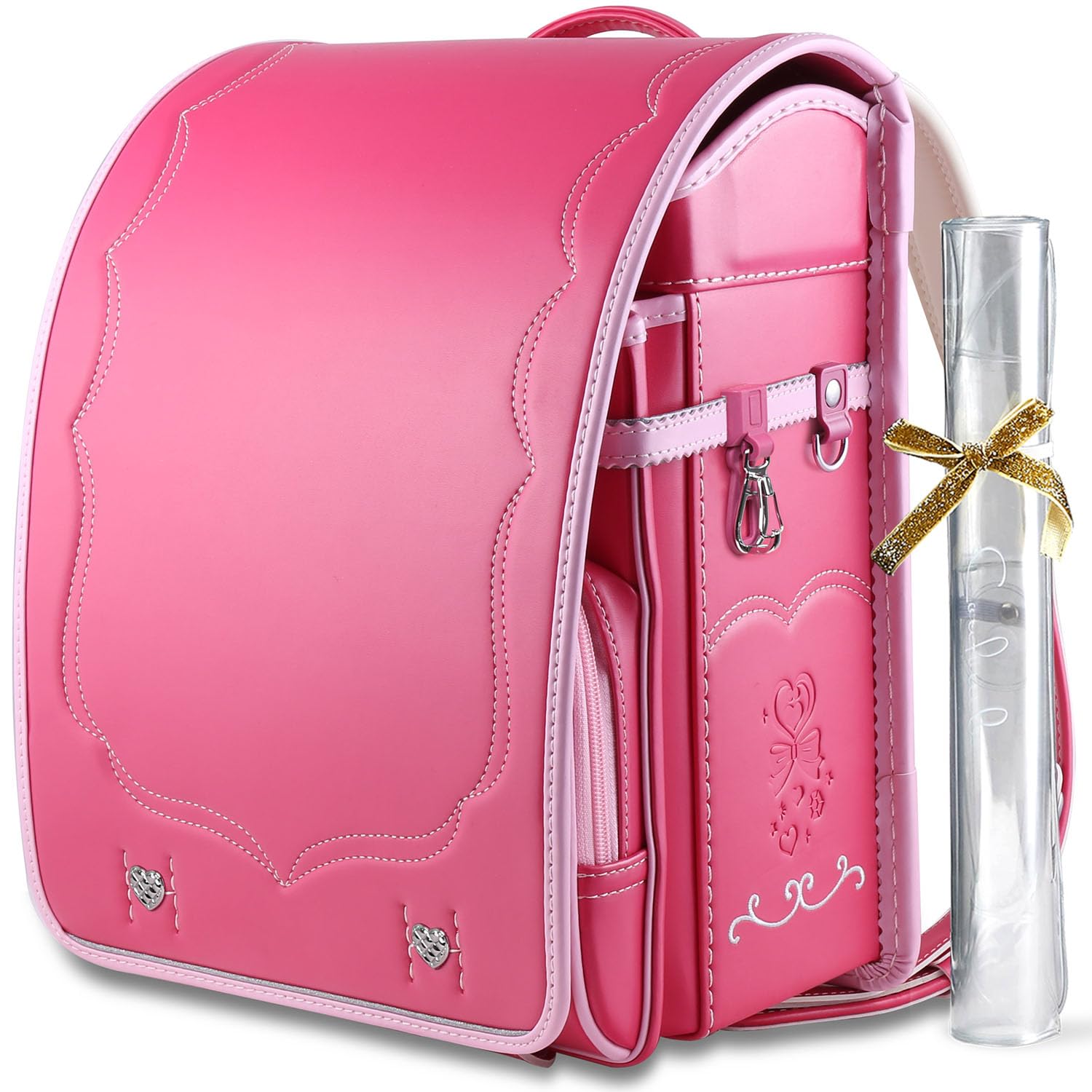 

Coulomb Prelude Schoolbag for A4 Flat File Synthetic Large Pearl with Transparent Backpack Cover Girls, Compatible, High-Quality Leather, Capacity,