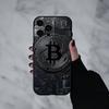 Cool Art Bitcoin Digital  Phone Case For iPhone 17pro, 16,15,14,13,12,11 X XR Plus,Others Soft Black Cover