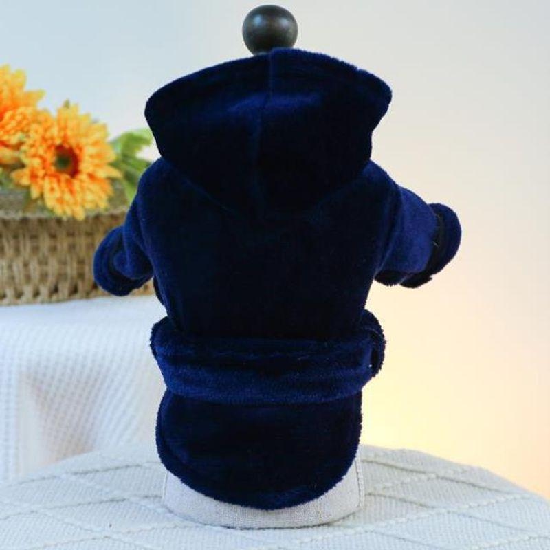 

Dog All-Inclusive Stuffed Towel Creative Bath Absorbent Quick-Drying Thickening Japanese Pet Supplies Bathrobe Cat S Flannel bathrobe-navy blue-zxG