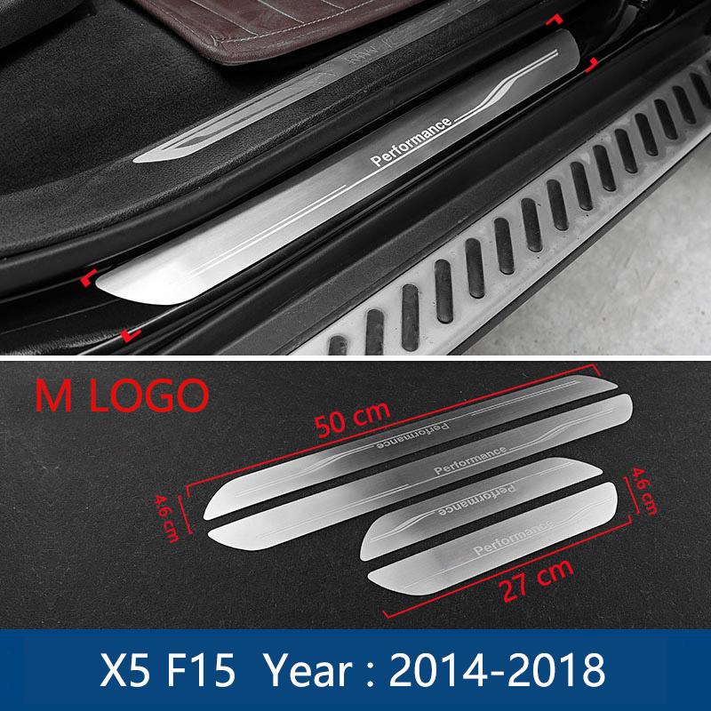 Accessories For BMW 1 3 4 5 Series F10 F20 F30 F34 X1 X3 X5 X6 Welcome pedal Door Sill Scuff Plate Guards Protector Cover strips
