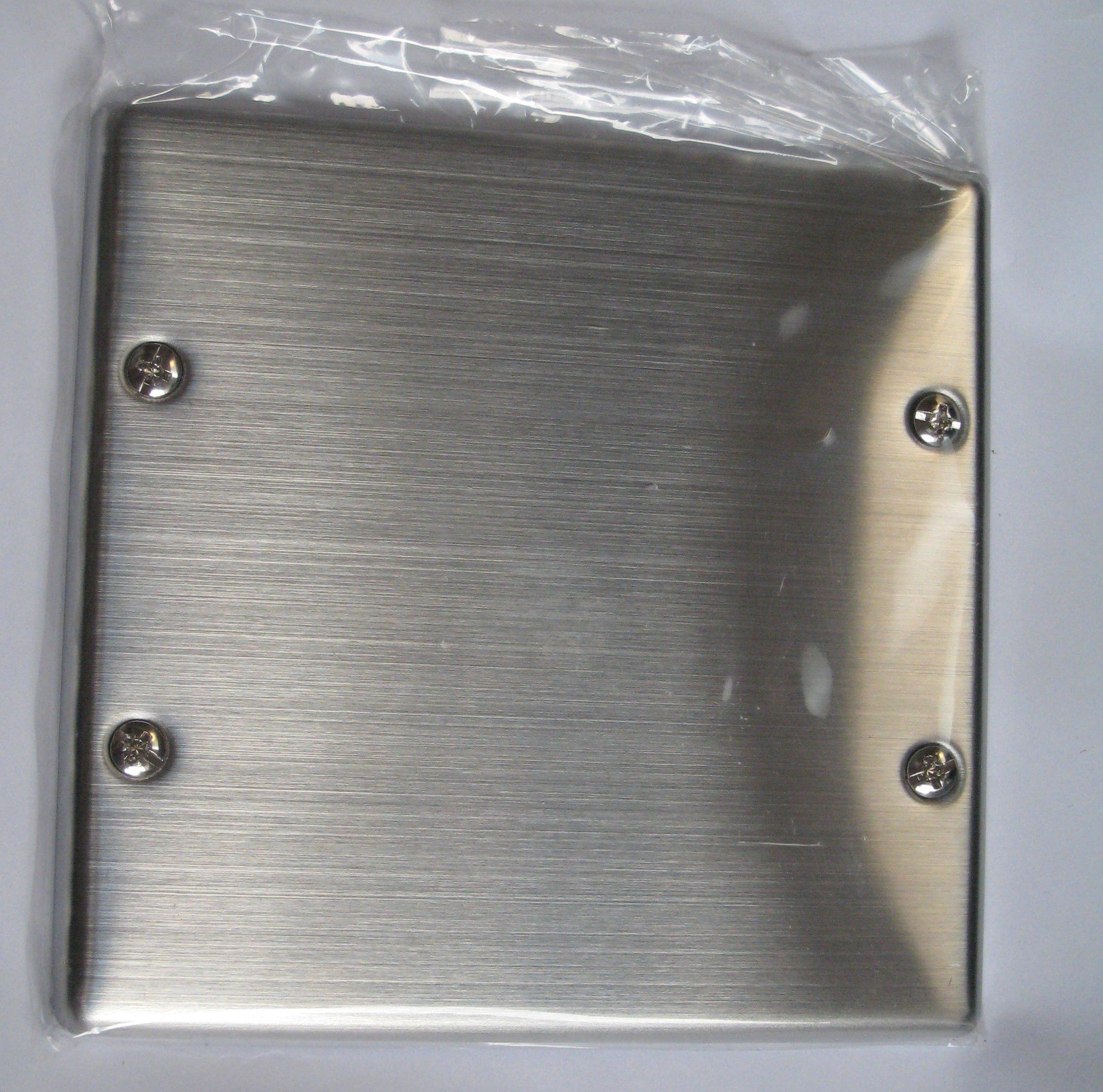 

Panasonic Stainless Steel Cover Plate with Mounting Frame 2 Rows WN7692K
