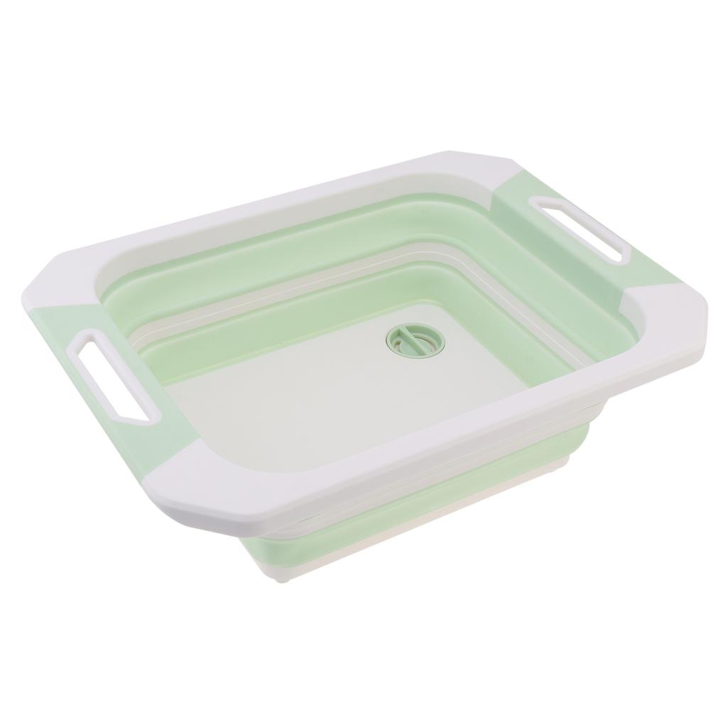 Collapsible Multifunctional Chopping Board Reusable Portable Vegetable Washbasin