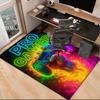 Neon Game Over Kunst Büro Teppich Stuhlunterlage, Spielteppich, Geeignet für Eingangsbereich, Schlafzimmer, Wohnzimmer, Schreibtisch, Weihnachtsgeschenk