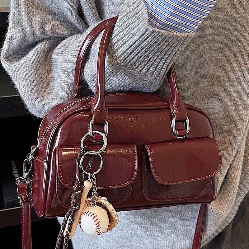 High-value handbag bag women's autumn new fashionable simple shoulder oblique span bag