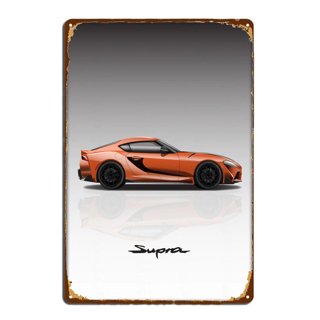 Sportovní vůz AE86 Výkonový parametr Plakát Vintage Plakety Kovová plechová cedule Garáž Bar Dekor Dekor Talíř Umělecký Nástěnný Talíř Pocínované Cedule