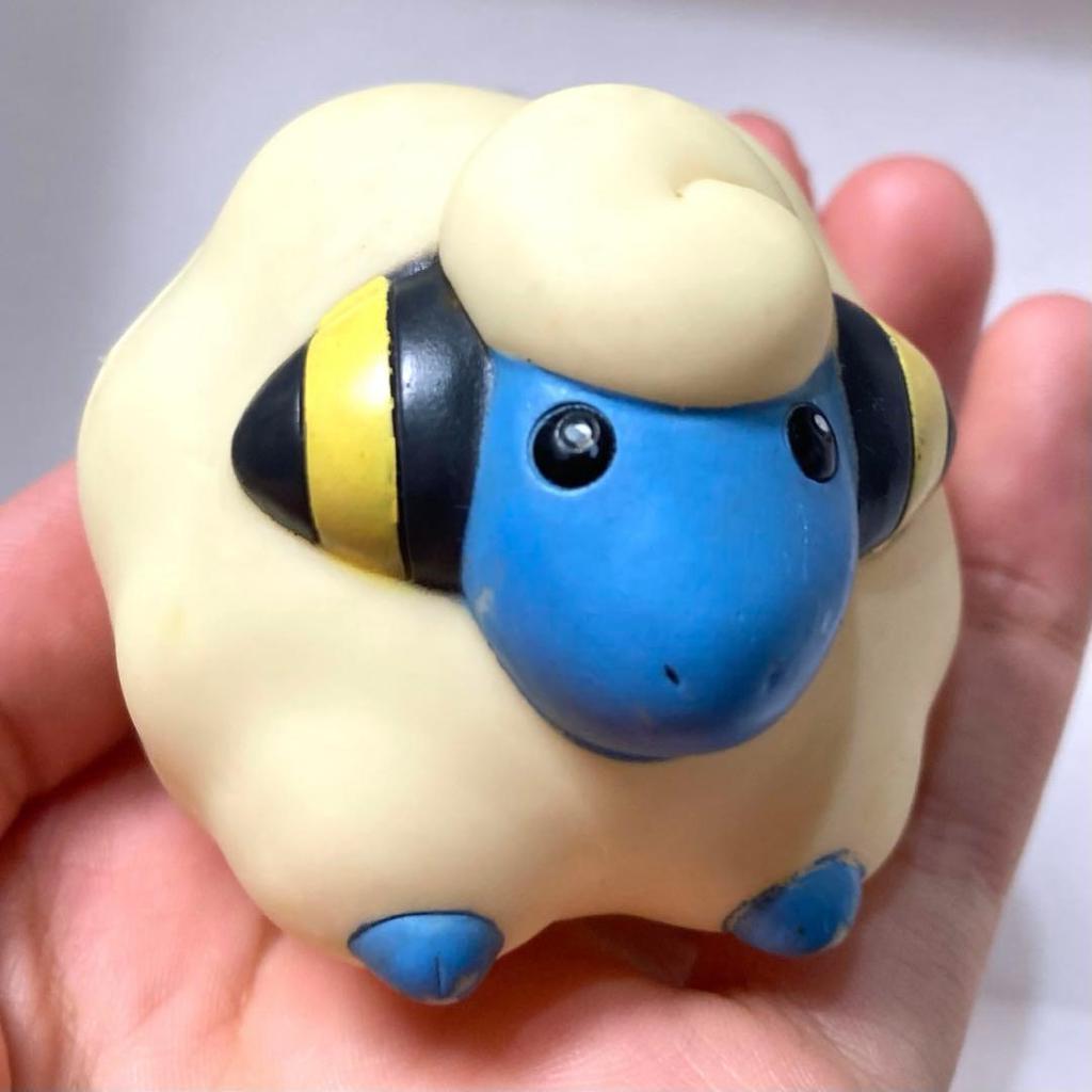Used Pokemon Mareep Bound Ball Soft Vinyl Figure Retro