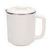 Portable Electric Kettle White 600ml Stainless Steel Interior Insulated Hot Water Kettle for Tea Coffee