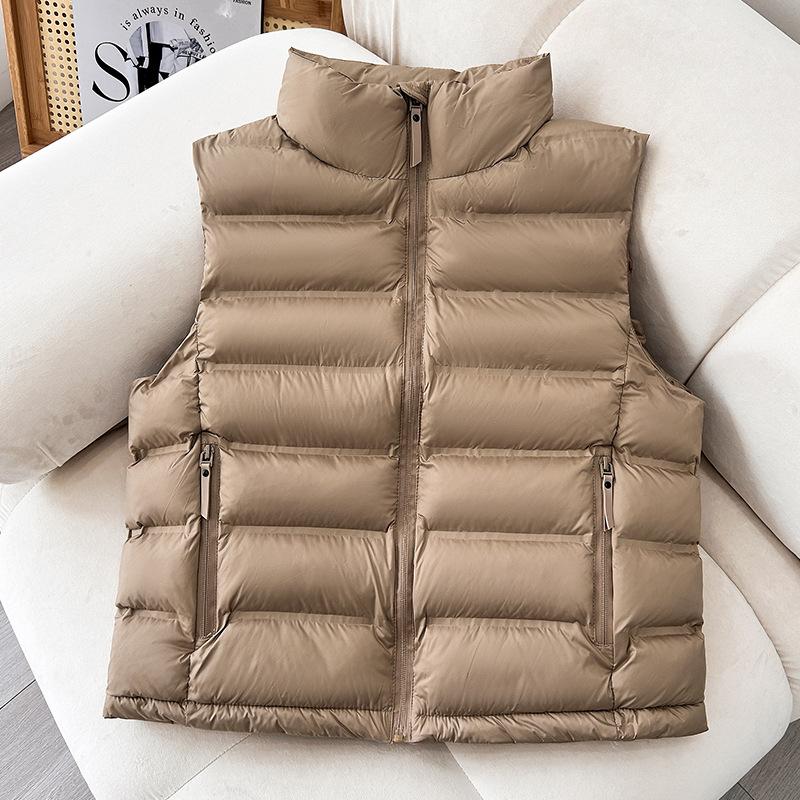 cotton clothes, vest women's short autumn and winter new leave-in vest, stand-up collar fashion coat