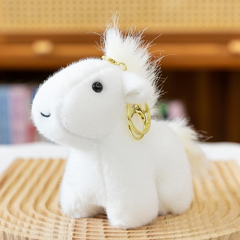 Cute Little Horse Plush Pendant - Year of the Horse Zodiac Keychain Ornament Gift