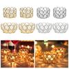 1PC Crystal Wedding Decoration High-quality Gift Safe Placement Romantic Elegant Living Room Decoration Bedroom Candle Vessel