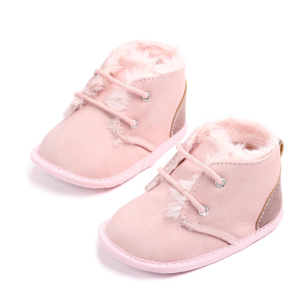 New Winter Newborn Baby Boots Keep Warm Cotton Shoes First Walkers Baby Boys Girls Infant Toddler Anti-Slip Soft Sole Boots