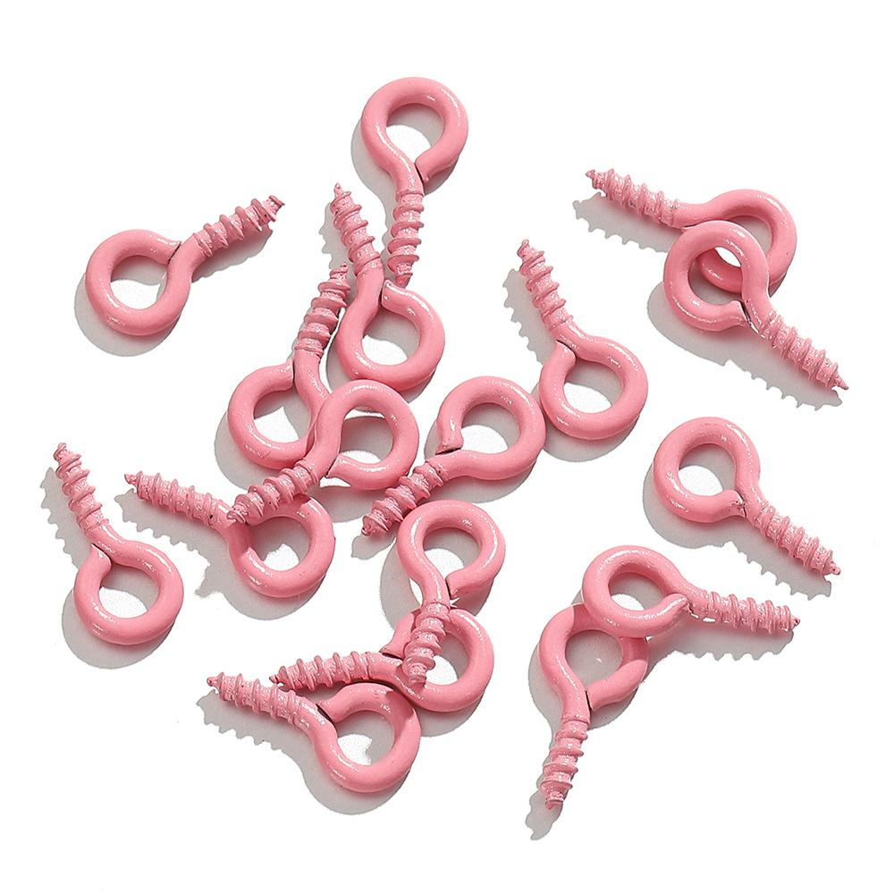 200pcs/100pcs Small Eyes Pins Nail Screw Tiny Mini Sheep Eyepins Hooks Clasp Eyelets for Charms Pendant Jewelry Making DIY