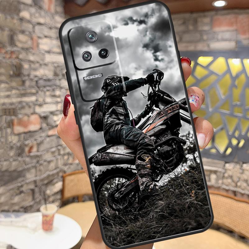 Fashion Motorcycle Man Case For Xiaomi 14T Pro 13T 11T 12T 13 14 15 Ultra POCO X6 X7 Pro X3 X5 M6 F5 F6 Pro Cover
