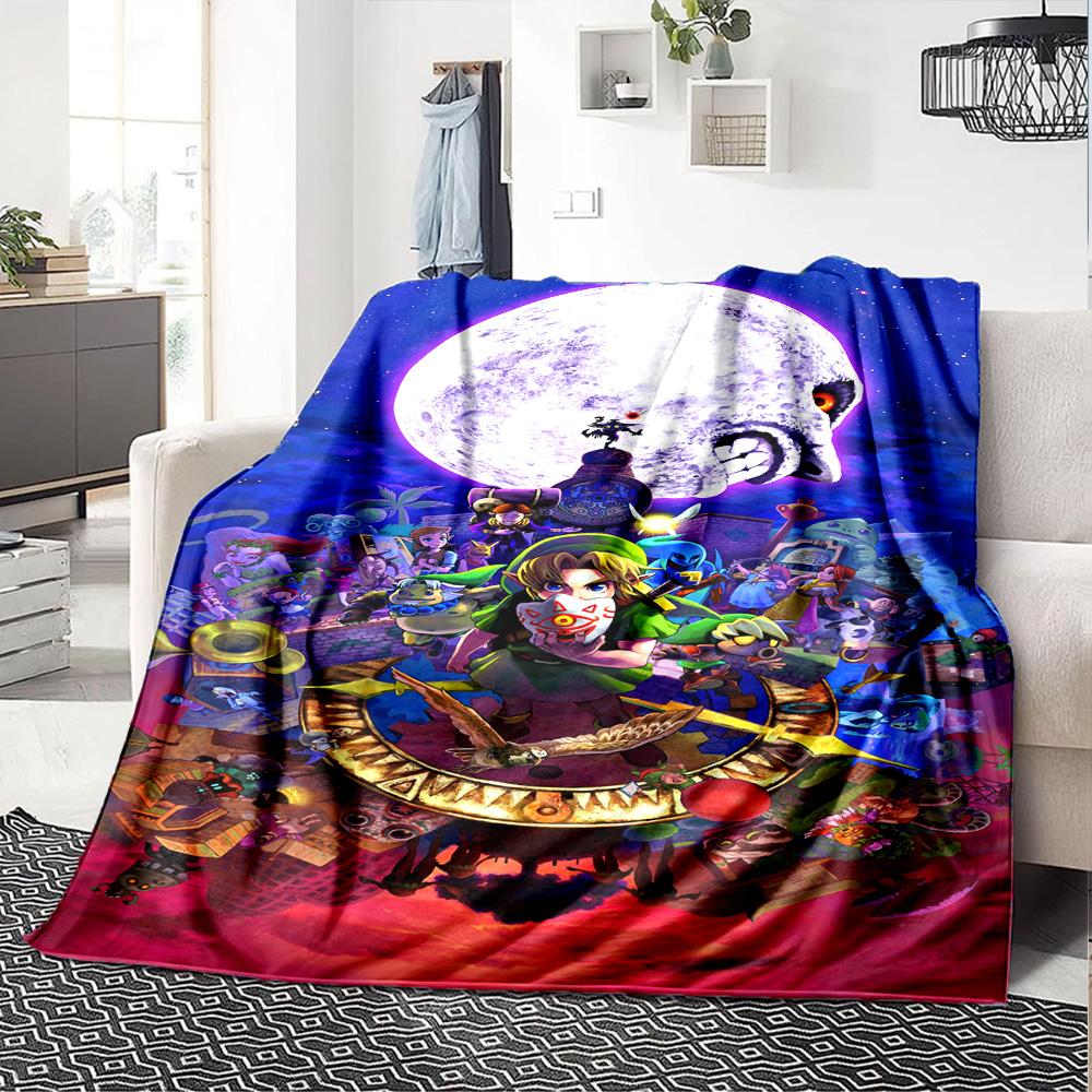 1pc Links Epic Adventure Hyrule Flannel Blanket for Super Soft Cute Comfort Blanket for Travel Bedding Couch Sofa Blanket Y82550