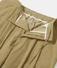 COLUMBIA UNIVERSITY Trajan Label Pintuck Wide-Fit Corduroy Pants_Beige