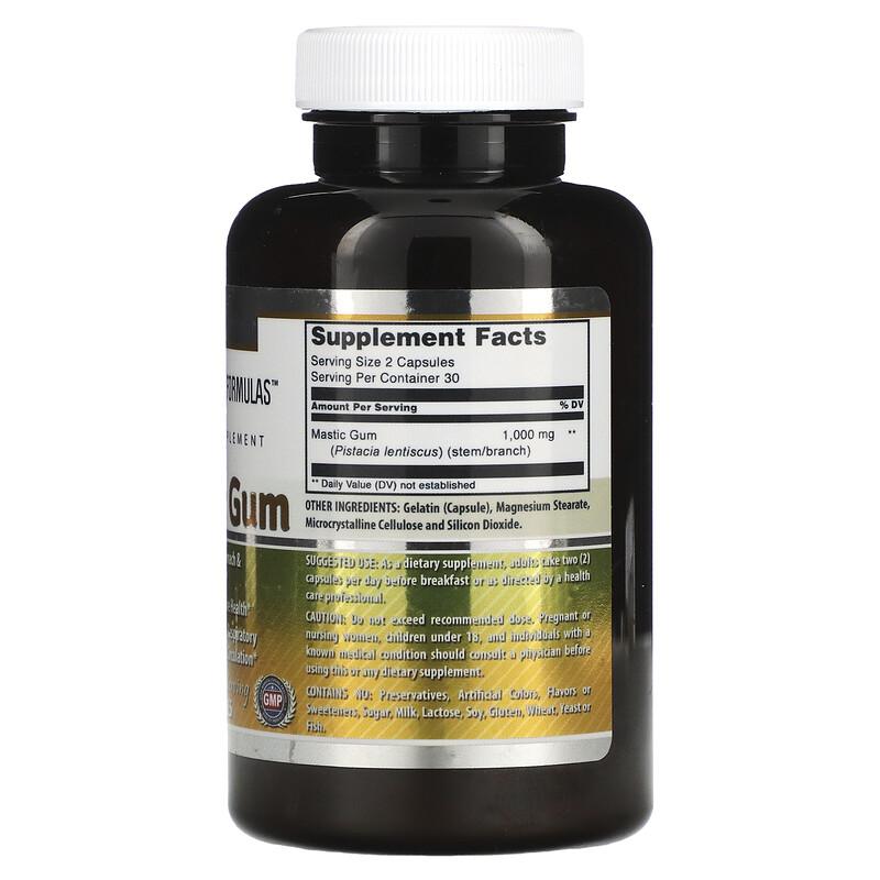 Mastic Gum, 60 Capsules (500 mg per Capsule)