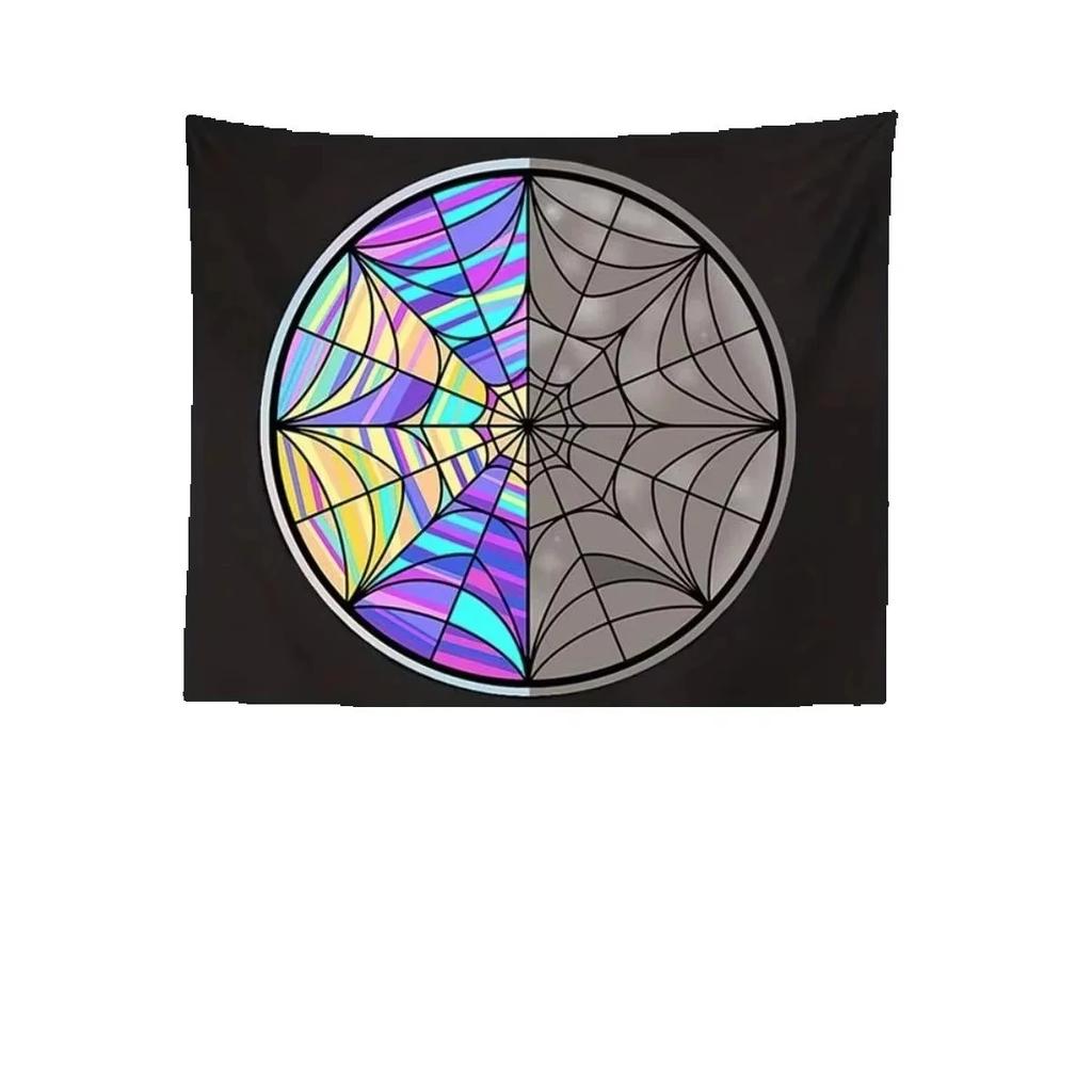 Creepy Alien Polyester Tapestry for Indoor Bedroom Living Room Dormitory Women Accessory Spooky Alien Design Wall Hanging Decor