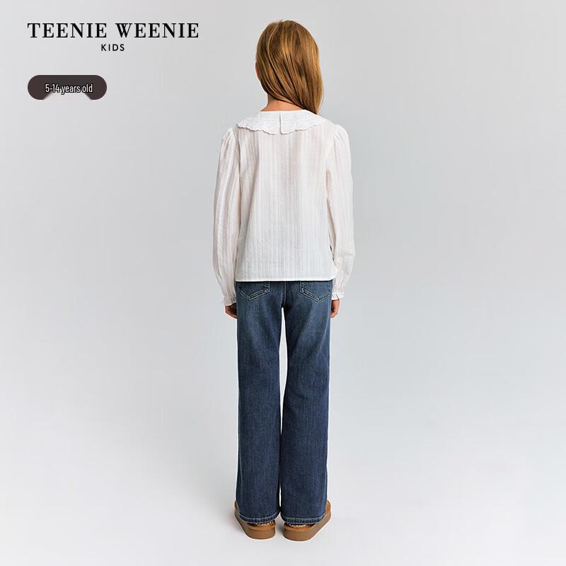 Teenie Weenie Kids Girl's Sweet Lace Puff Sleeve Shirt