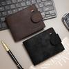 Vintage PU Leather Short Wallet with Zipper Multiple Card Slots Card Holder Coin Purse Men