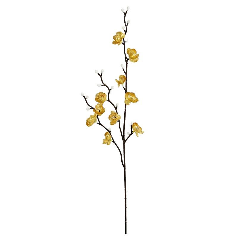 

Silk Artificial Flower Plum Blossom Peach Branch Newyear Home Vase Outdoor Garden Wedding Party Garland Courtyard Decor DIY Gift 1pc