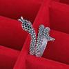 Exquisite Snake-shaped Female Ins Trendy Cool Niche Design Cold Style Fashion Light Luxury Small Tail Ring Ring