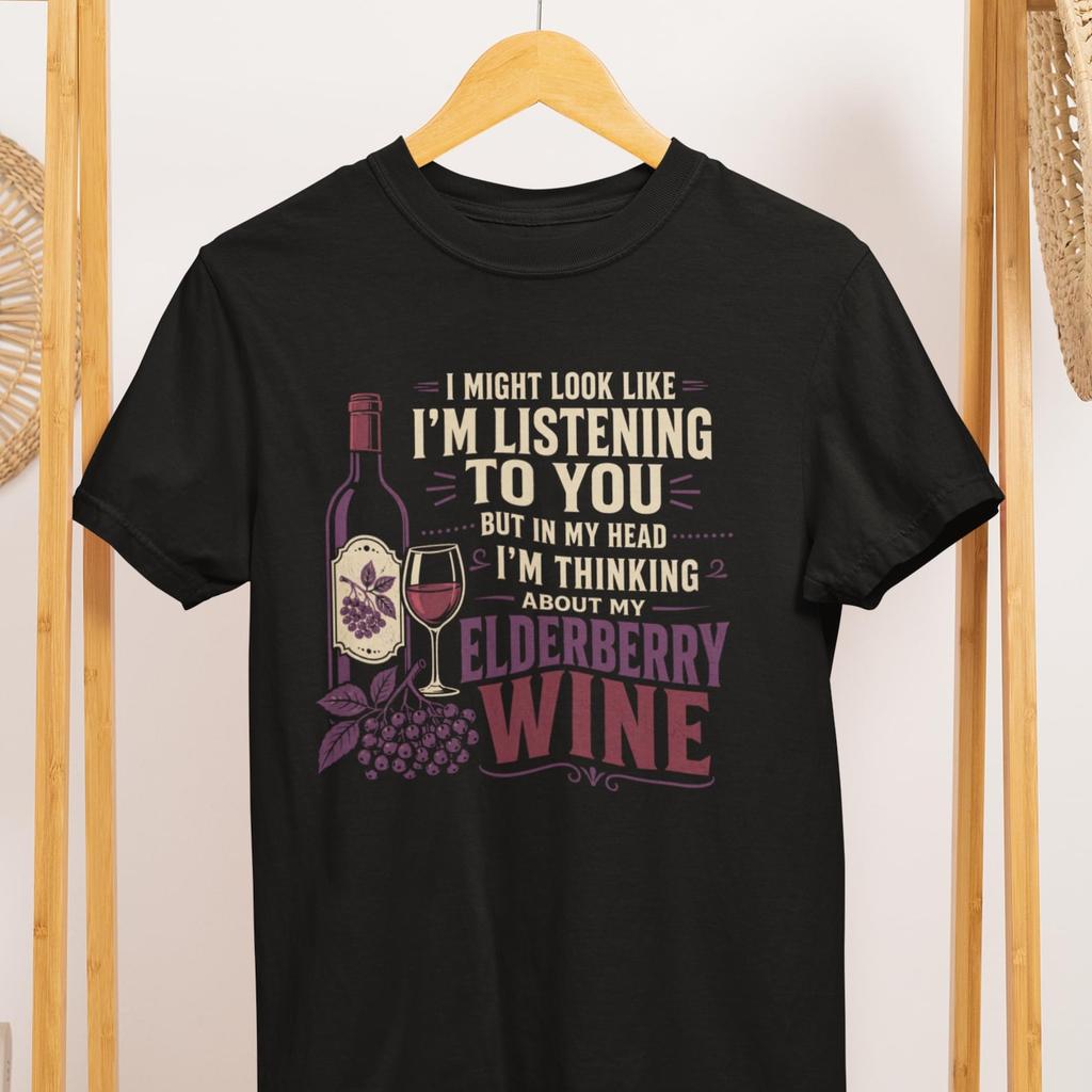 Elderberry Wine T-Shirt, Funny Wine Lover Tee, Cottagecore Comfort Colors 1717