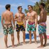 Funny Swim Trunks Fake Underwear Beach Shorts Gift Summer Gag Gift Hawaiian Style Pattern Print Board Shorts Cheeky Beach Shorts