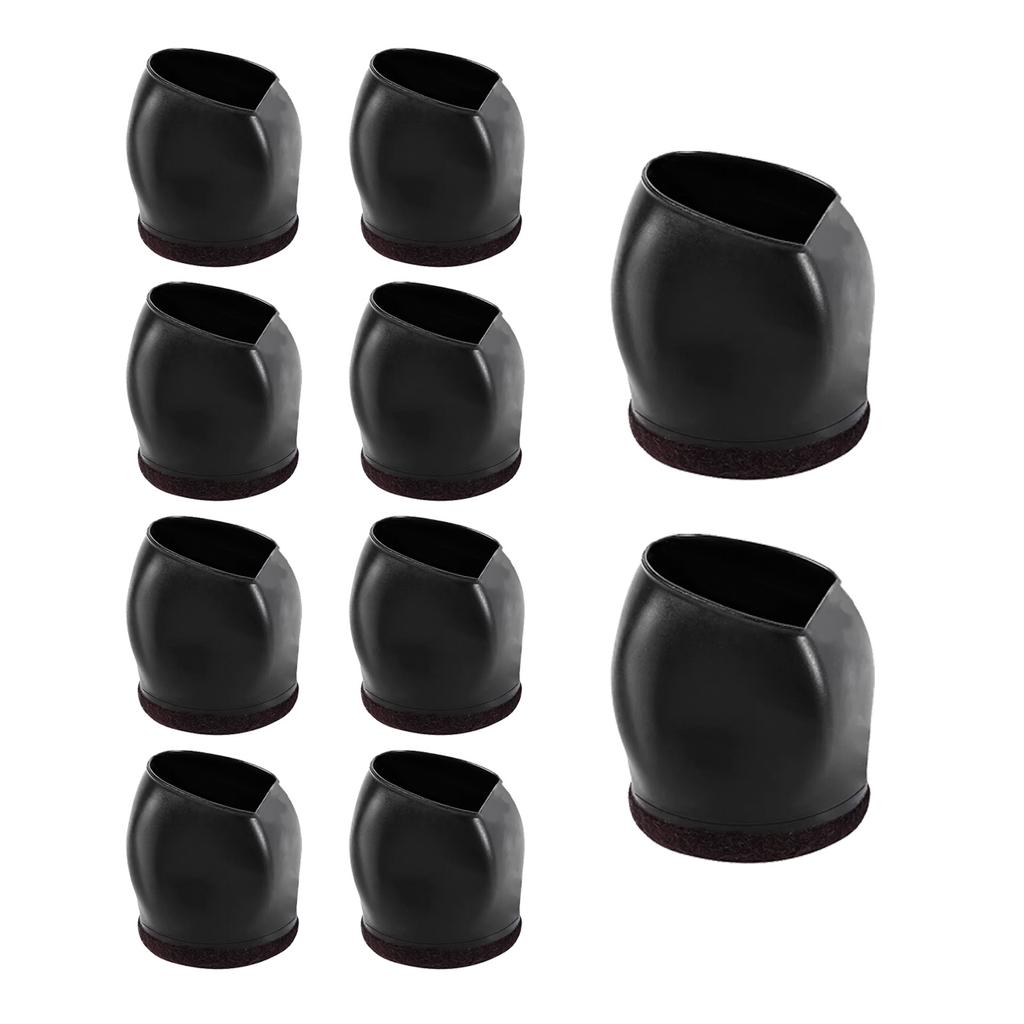 10pcs Chair Foot Covers Office Chair Rollers Fixers for Office Use Protect Floors From Damage & Ensure Silent Mobility