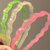Hairband in Jelly Color Face Washing Hair Pressing Teeth Waves Anti-slip Headband Women's Outing, Versatile Hair Clip, Temperament Headwear