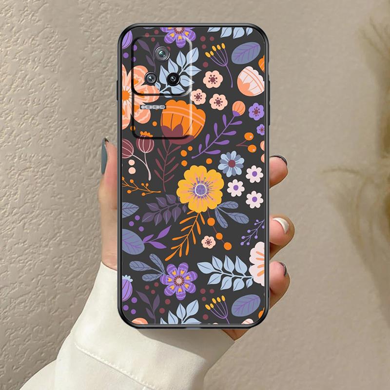 Floral Charm Secret Garden Case For Xiaomi 15T Pro 14T 13T 14 15 Ultra 17 Pro Max POCO X7 F8 Pro X3 X5 X6 F5 F6 F7 Cover