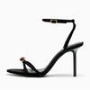 Fashion Elegant Cross Straps 10cm Thin High Heels Women Sexy Open Toe Heeled Sandals Luxury String Bead Decoration Party Dress Shoes